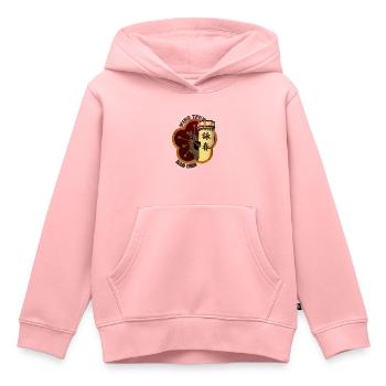 WingTsun WT-Schule Bad Orb - Design 2 - Kinder Premium Organic Hoodie - Rosa - Vorne - AI Model Kid Female (0cm)