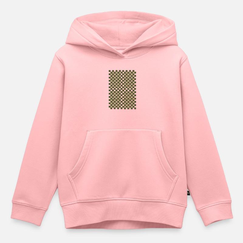 Conception de cœur - Sweat Premium à capuche enfant bio - rose