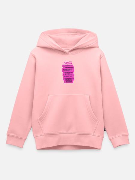 Flug-Club - Kinder Premium Organic Hoodie - Rosa