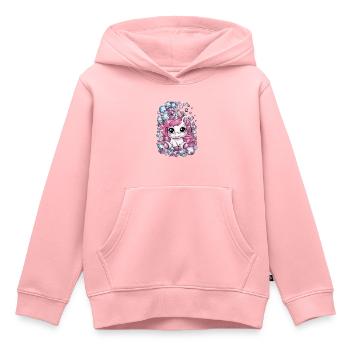 Süßes Kawaii Einhorn mit brillianten Farben - Kinder Premium Organic Hoodie - Rosa - Vorne - AI Model Kid Female (0cm)