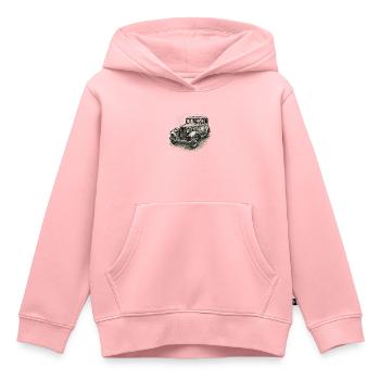 Voiture de collection - Sweat Premium à capuche enfant bio - rose - Devant - AI Model Kid Female (0cm)