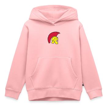 Spartan Helm - Kinder Premium Organic Hoodie - Rosa - Vorne - AI Model Kid Female (0cm)