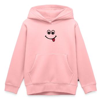 Gesicht - Kinder Premium Organic Hoodie - Rosa - Vorne - AI Model Kid Female (0cm)