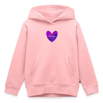 Lehrerin mit großem Herz - Kinder Premium Organic Hoodie - Rosa - Vorne - AI Model Kid Female (0cm)
