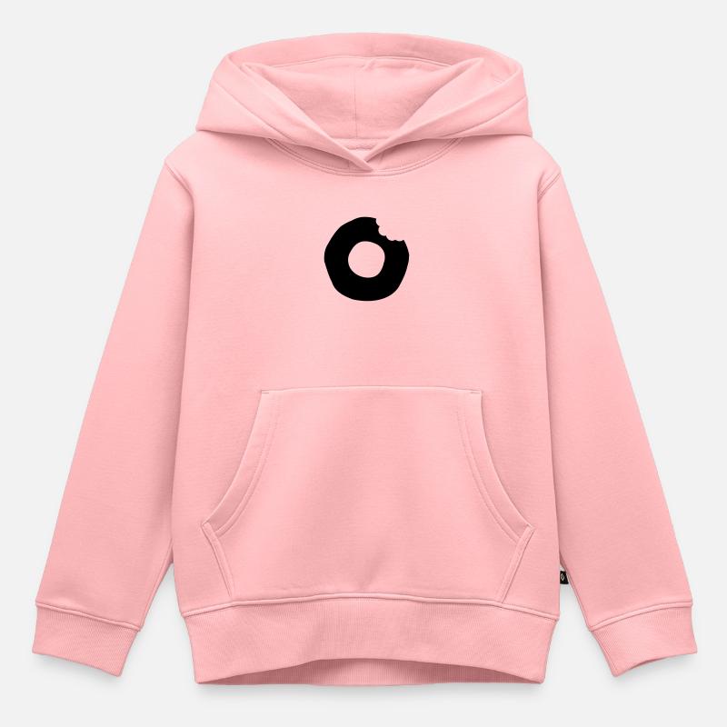 beignet - Sweat Premium à capuche enfant bio - rose