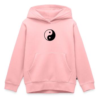 Ying Yang - Kinder Premium Organic Hoodie - Rosa - Vorne - AI Model Kid Female (0cm)