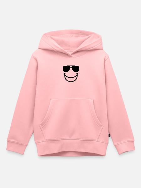 Smiley - Kids Premium Organic Hoodie - rose