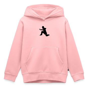 kung fu - Kinder Premium Organic Hoodie - Rosa - Vorne - AI Model Kid Female (0cm)