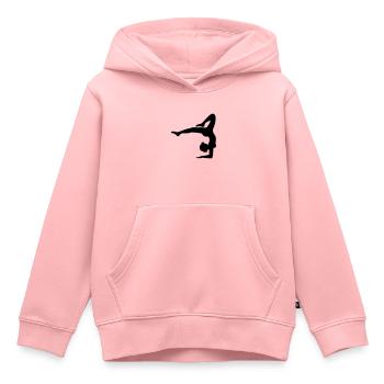 yoga gymnastics sport gymnastics ballets girl woman - Kids Premium Organic Hoodie - rose - Front - AI Model Kid Female (0cm)