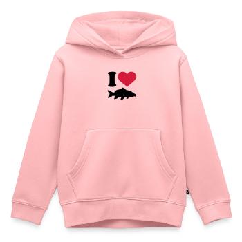 Karpfen - Kinder Premium Organic Hoodie - Rosa - Vorne - AI Model Kid Female (0cm)