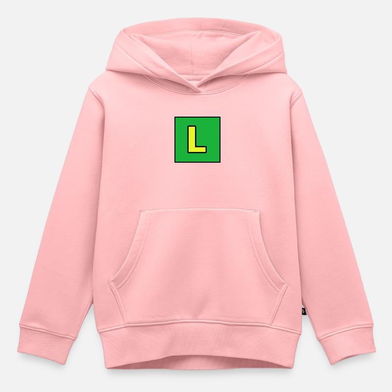 Luigui - Sweat Premium à capuche enfant bio - rose