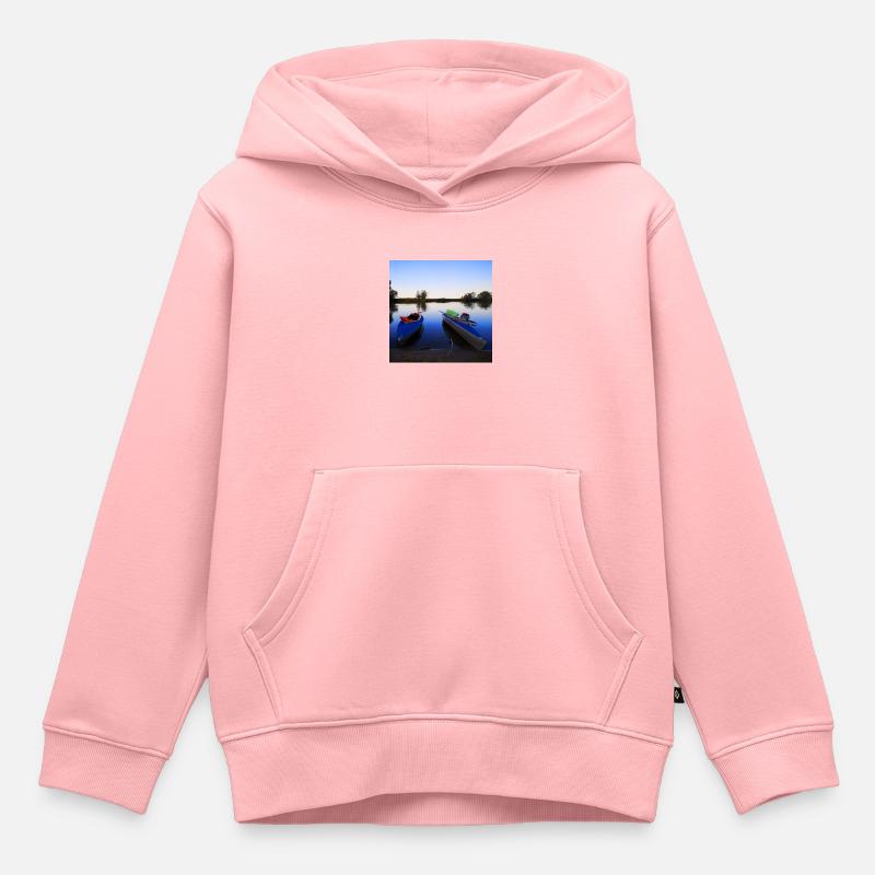 Faltboote - Kinder Premium Organic Hoodie - Rosa