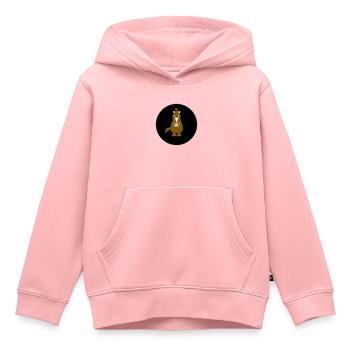 Cheval Ross Pony - Sweat Premium à capuche enfant bio - rose - Devant - AI Model Kid Female (0cm)