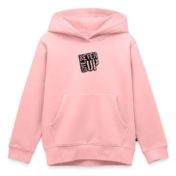 N’abandonnez jamais - Sweat Premium à capuche enfant bio - rose - Devant - AI Model Kid Female (0cm)