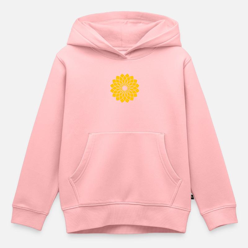 Orange Lotus - Sweat Premium à capuche enfant bio - rose