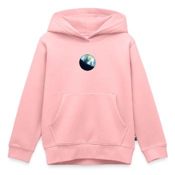 Planet Erde - Kinder Premium Organic Hoodie - Rosa - Vorne - AI Model Kid Female (0cm)