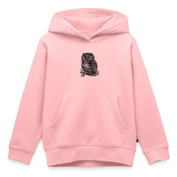 Wald Eule Natur Motiv für Eule Liebhaber - Kinder Premium Organic Hoodie - Rosa - Vorne - AI Model Kid Female (0cm)