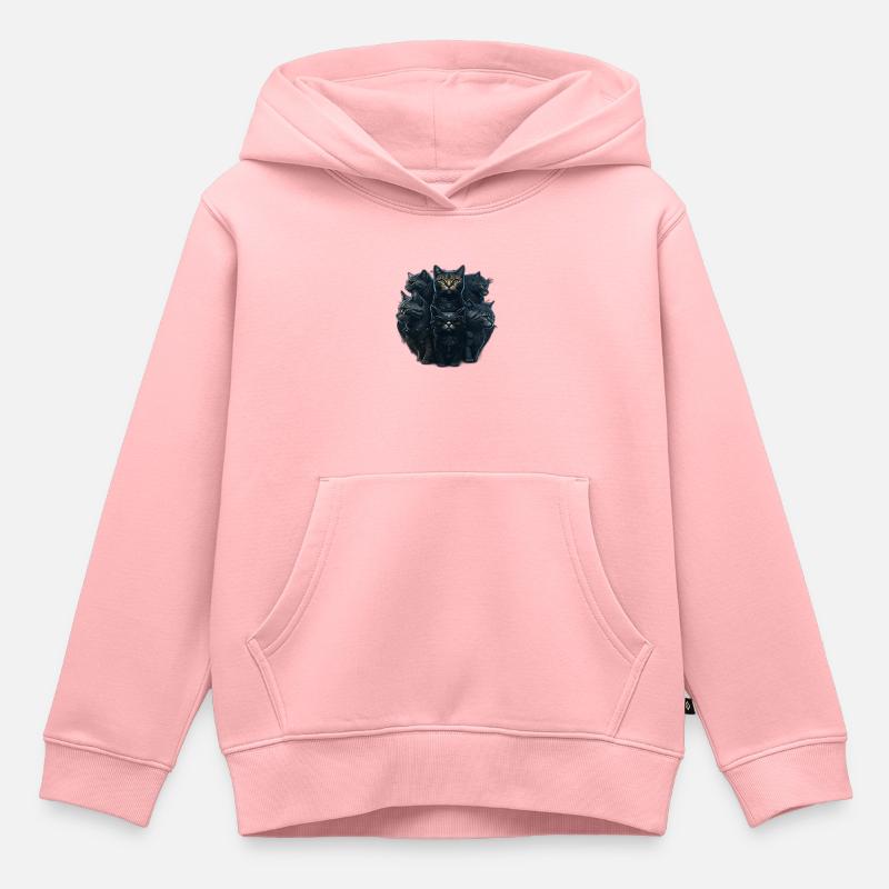 Chats - Sweat Premium à capuche enfant bio - rose