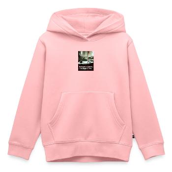 Nature s Game Console Free - Kids Premium Organic Hoodie - rose - Front - AI Model Kid Female (0cm)