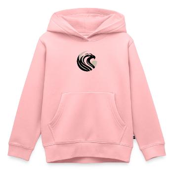 Stilisierter Adlerkopf - Kinder Premium Organic Hoodie - Rosa - Vorne - AI Model Kid Female (0cm)