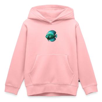 Diskusbuntbarsch Blau - Kinder Premium Organic Hoodie - Rosa - Vorne - AI Model Kid Female (0cm)