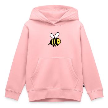 Mignonne petite abeille - Sweat Premium à capuche enfant bio - rose - Devant - AI Model Kid Female (0cm)