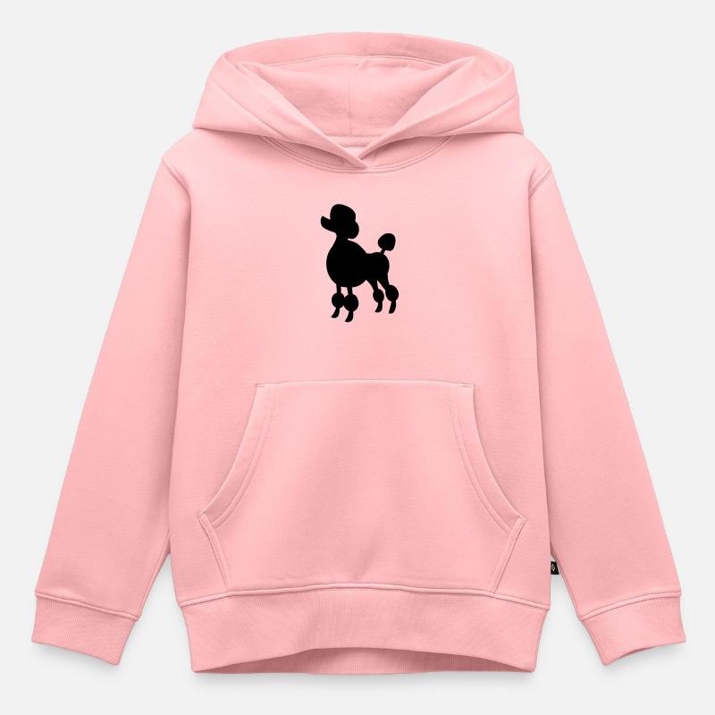 poodle - Sweat Premium à capuche enfant bio - rose
