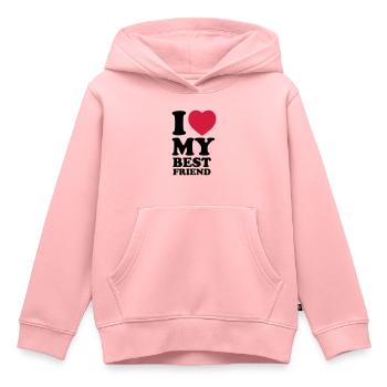 I love my bestfriend - Kinder Premium Organic Hoodie - Rosa - Vorne - AI Model Kid Female (0cm)