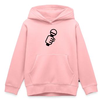 Mikrofon - Kinder Premium Organic Hoodie - Rosa - Vorne - AI Model Kid Female (0cm)