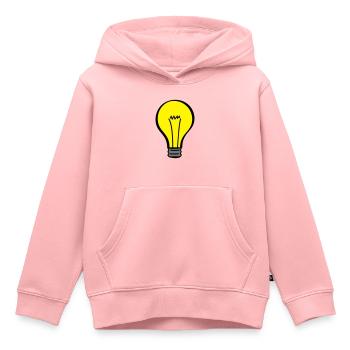 Glühbirne - Kinder Premium Organic Hoodie - Rosa - Vorne - AI Model Kid Female (0cm)