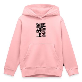 Minimal Muster Abstrakt - Kinder Premium Organic Hoodie - Rosa - Vorne - AI Model Kid Female (0cm)