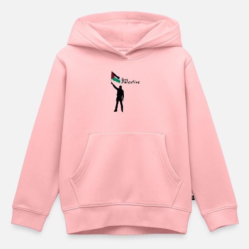 Libérer la Palestine - Sweat Premium à capuche enfant bio - rose