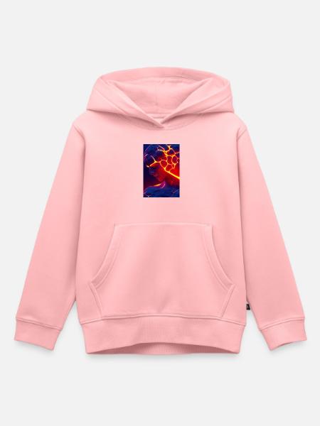 Lava-Mann - Kinder Premium Organic Hoodie - Rosa