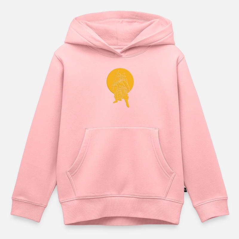 Samouraï - Sweat Premium à capuche enfant bio - rose