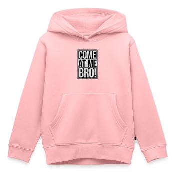 Viens à moi bro - Sweat Premium à capuche enfant bio - rose - Devant - AI Model Kid Female (0cm)