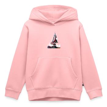 Segelsport Kunst #sailing - Kinder Premium Organic Hoodie - Rosa - Vorne - AI Model Kid Female (0cm)