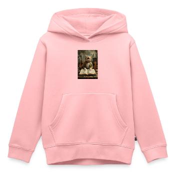 Singende Katze - Kinder Premium Organic Hoodie - Rosa - Vorne - AI Model Kid Female (0cm)