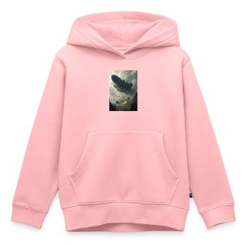 Flotte aérienne - Sweat Premium à capuche enfant bio - rose - Devant - AI Model Kid Female (0cm)