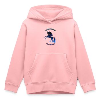 Cosmic Unicorn - Kids Premium Organic Hoodie - rose - Front - AI Model Kid Female (0cm)