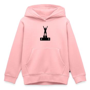 Number One - Kids Premium Organic Hoodie - rose - Front - AI Model Kid Female (0cm)