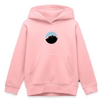 gebirge - Kinder Premium Organic Hoodie - Rosa - Vorne - AI Model Kid Female (0cm)