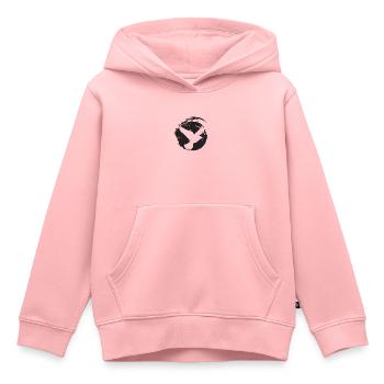 Ailes, Volée D’oiseaux, Ailes - Sweat Premium à capuche enfant bio - rose - Devant - AI Model Kid Female (0cm)