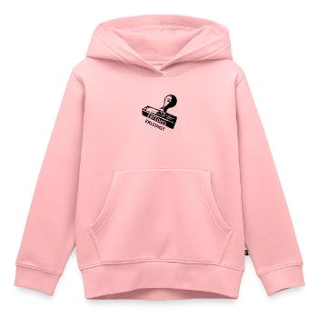 Erledigt - Stempel - Abi - Kinder Premium Organic Hoodie - Rosa - Vorne - AI Model Kid Female (0cm)
