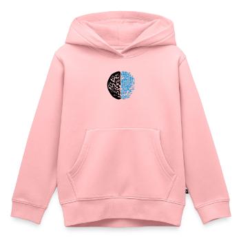 design schwarz digital android synthetisch roboter - Kinder Premium Organic Hoodie - Rosa - Vorne - AI Model Kid Female (0cm)