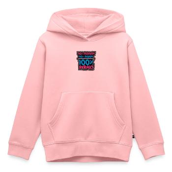 100 Procent Perfect - Sweat Premium à capuche enfant bio - rose - Devant - AI Model Kid Female (0cm)