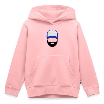 Bill Doe - Sweat Premium à capuche enfant bio - rose - Devant - AI Model Kid Female (0cm)