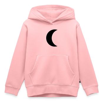 lune - Sweat Premium à capuche enfant bio - rose - Devant - AI Model Kid Female (0cm)