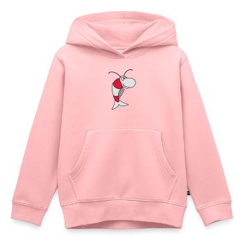 Shrimp - Kinder Premium Organic Hoodie - Rosa - Vorne - AI Model Kid Female (0cm)