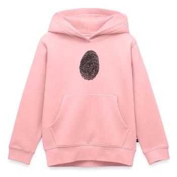 finger print - Kids Premium Organic Hoodie - rose - Front - AI Model Kid Female (0cm)