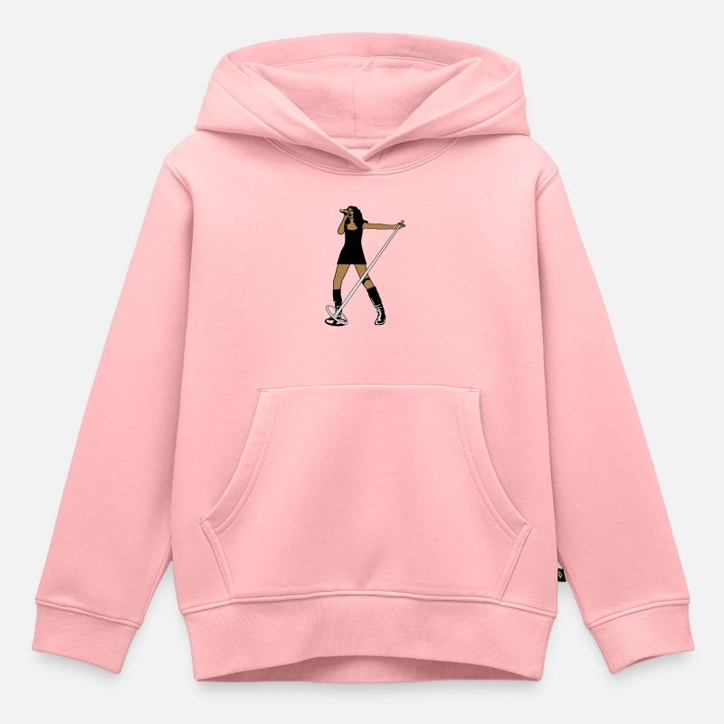 saengerin - Sweat Premium à capuche enfant bio - rose